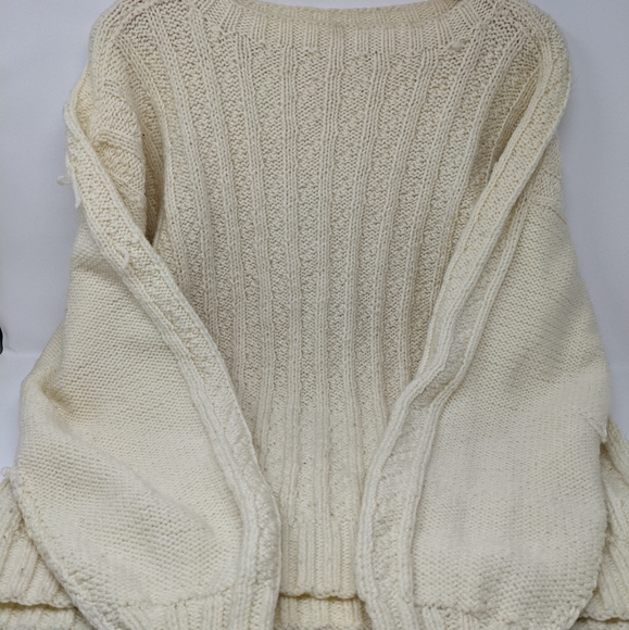 Knitted Off White Sweater - Picture 1 of 2